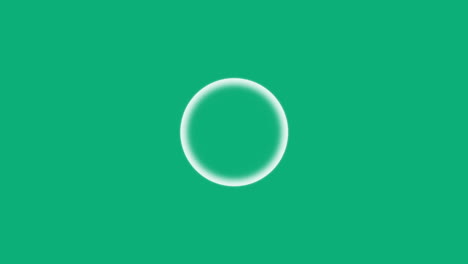 Shaky-circle-on-green-background