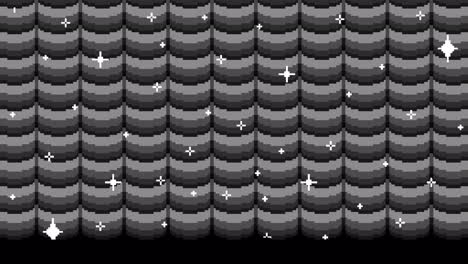 pixel art gray scale pattern with sparkles