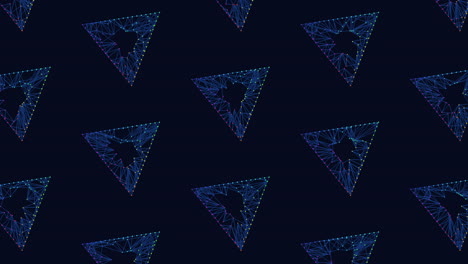 Patrón-De-Triángulos-Abstractos-De-Neón-Con-Puntos-Y-Líneas-De-Arco-Iris