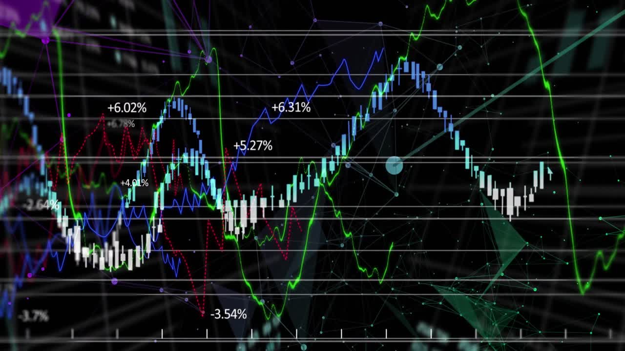 Digital interface with network of connections and data processing