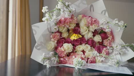 bouquet of roses for a bride