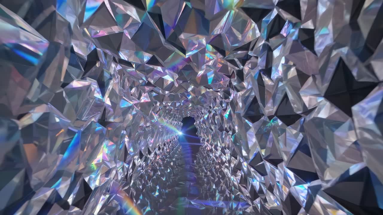 túnel de cristal abstracto