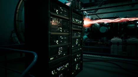 a high tech lab on the brink of discovery