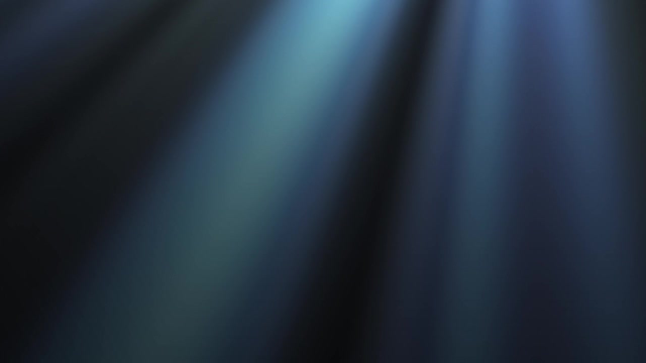 Abstract Blue Light Rays Moving on Dark Background