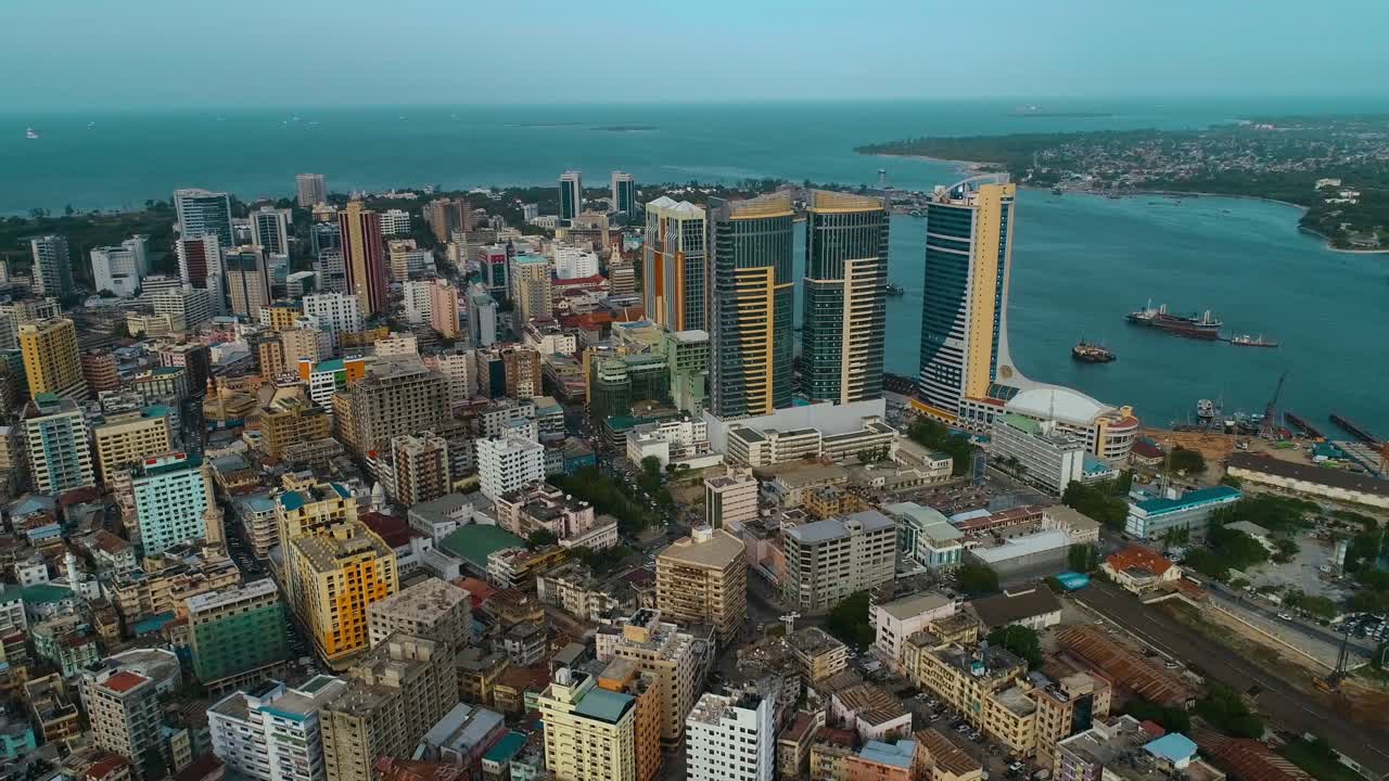 vista aérea de la ciudad de dar es salaam