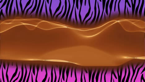 animation of light shapes and black lines over purple background