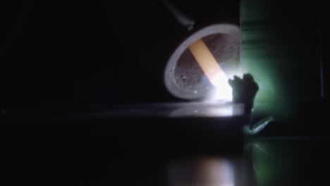 Welding, Macro Shot. Blinking Flames and Melted Iron, Close Up