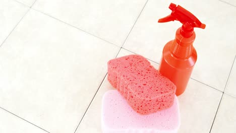 Spray-bottle-with-cleaning-sponges