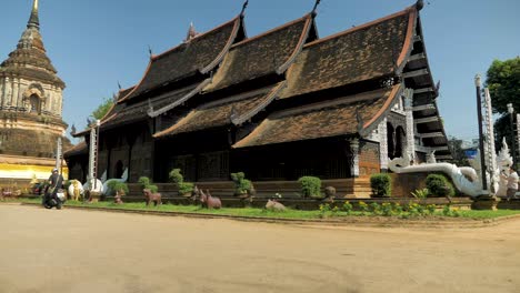 4k temple footage - video in chiangmai, thailand