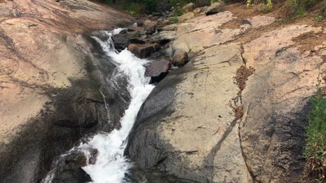 Mountain-stream-above-a-waterfall-in-Colorado