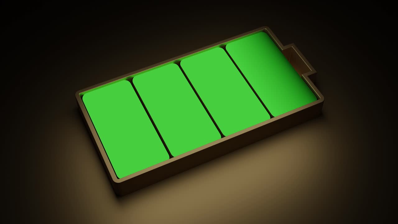 Iconica 3D della batteria completa