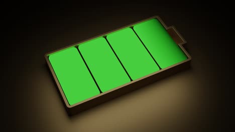 full battery 3d icon