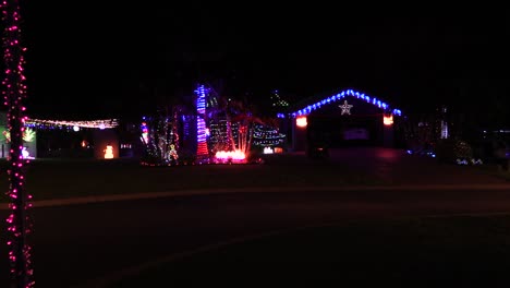 christmas lights on houses