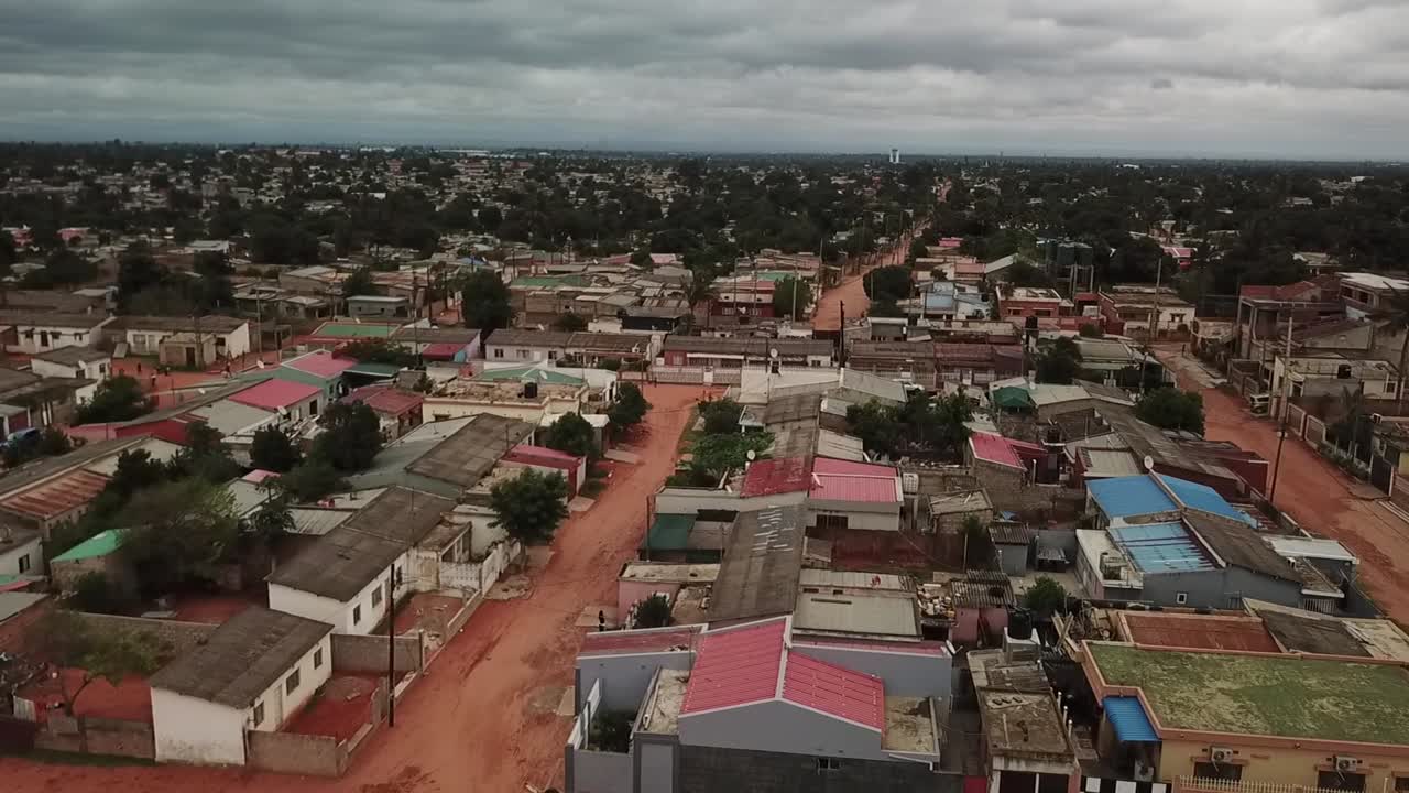 Aerial Drone View of Maputo Suburbs in Mozambique – Urban Africa Landscape