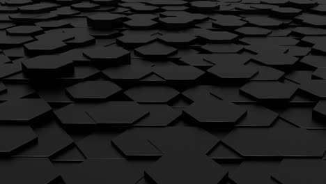 animación 3d de formas geométricas abstractas de hexágono y textura