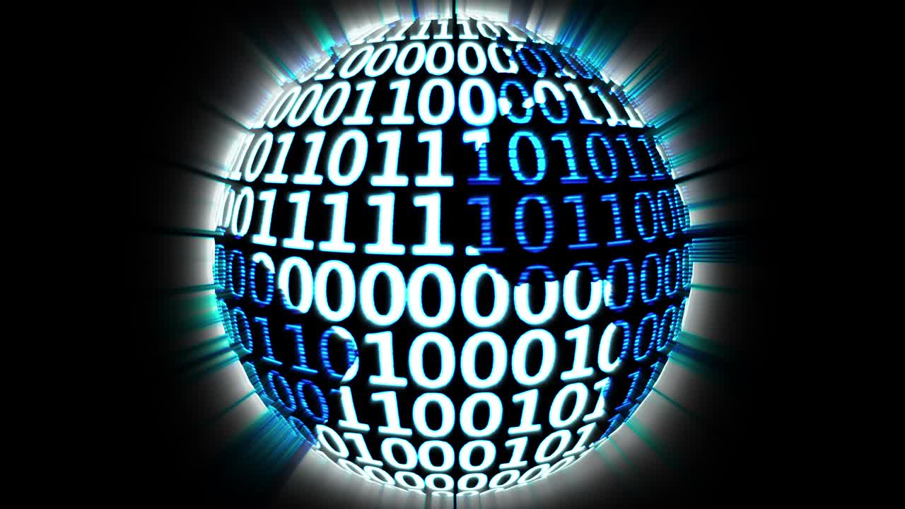 Blue Digital Code Earth