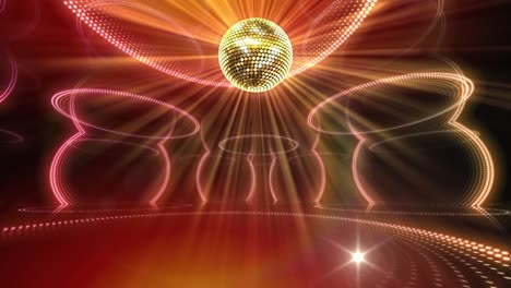 mirror ball disco lights club dance party glitter background