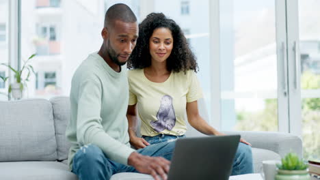 Laptop,-relax-and-couple-with-love-on-a-sofa