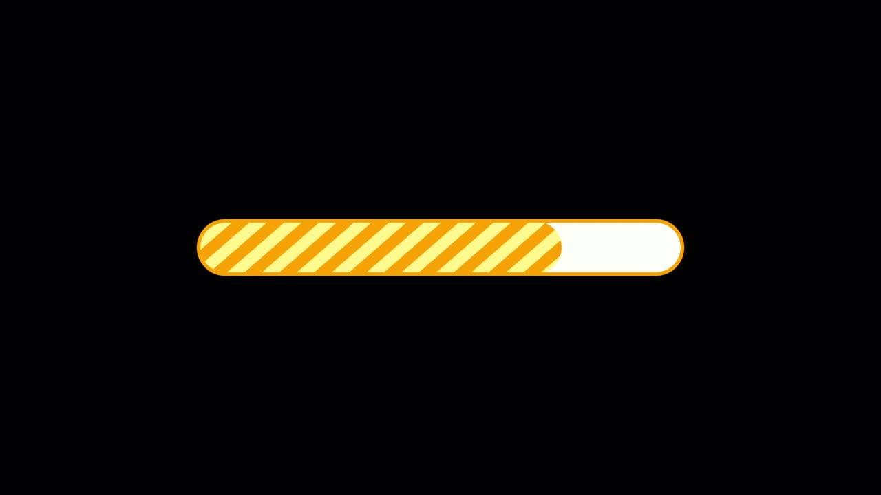Simple Progress Bar Animation Yellow