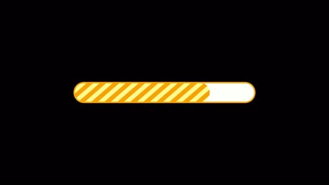 animación de la barra de progreso simple amarillo