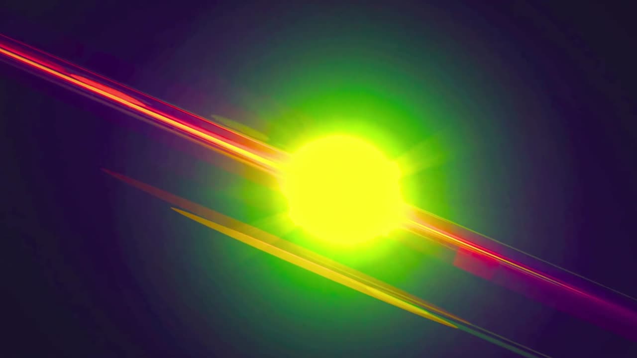 Levende lysstriber og linseflare-effekt