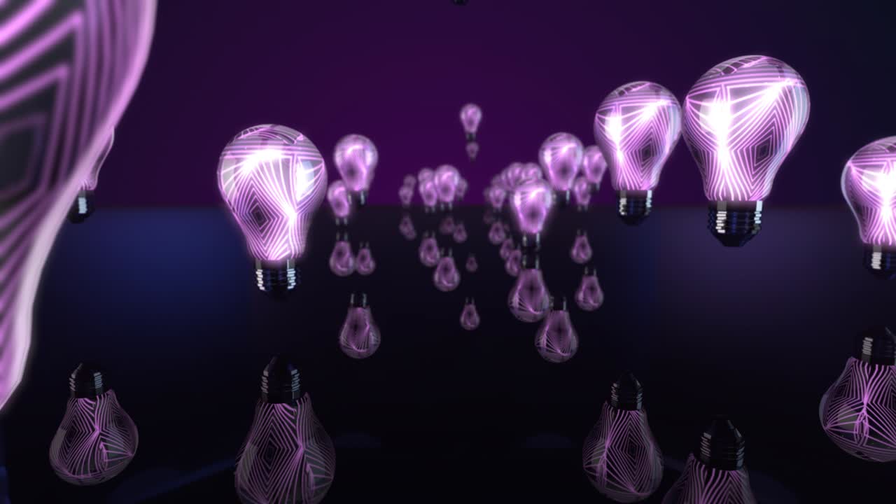 루핑 보라색 불