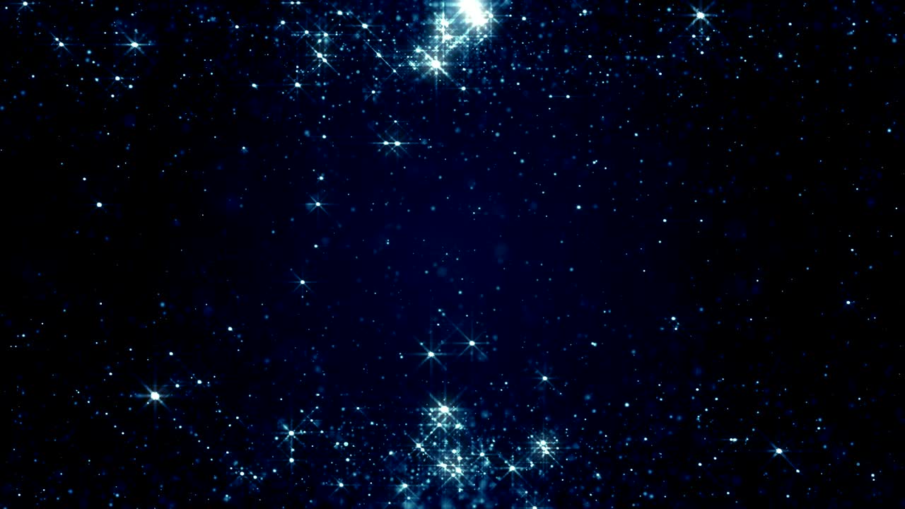 파란 먼지 입자 추상적인 빛 보케 모션 제목 영화적 배경 루프