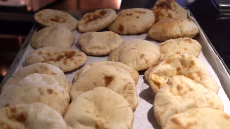 egyptian flat bread aish baladi freshly bake