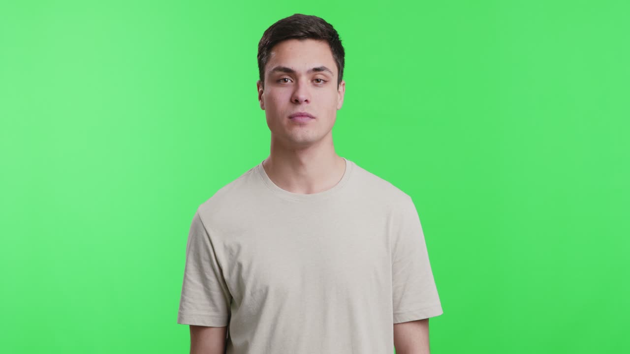 Man Inspecting His Arm