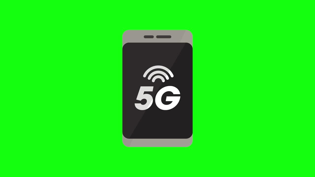 5g  ⁇ 드폰 모바일 아이콘 녹색 화면