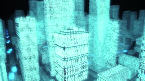 digital city 3d animation