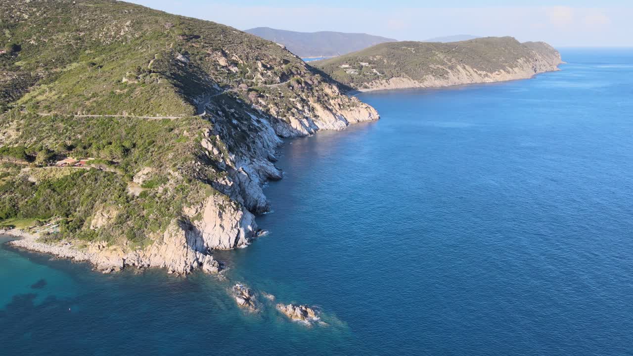 Aerial view of Elba Island