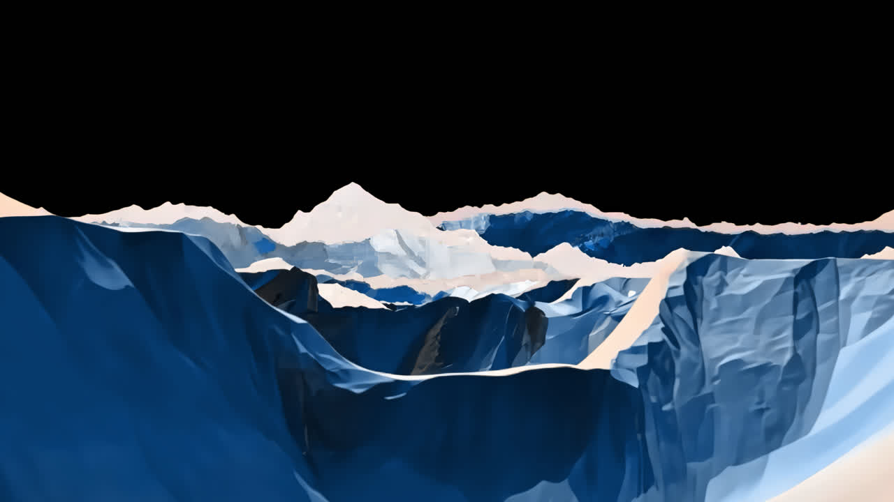 Glacial Landscape Painting