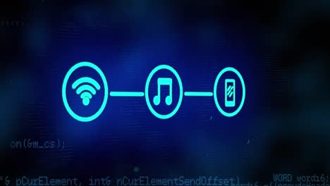 Network-of-connection-icons-against-data-processing