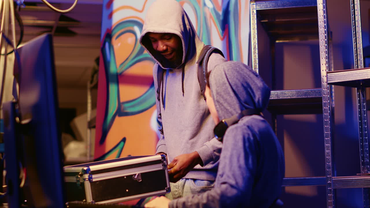 해커는 민감한 데이터가 있는 ssd를 가지고 있습니다.