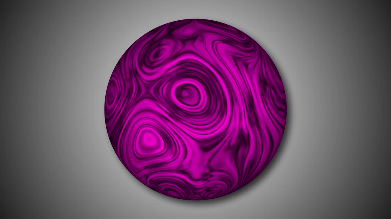 girando una esfera abstracta en un fondo de gradiente. animación de una esfera giratoria.