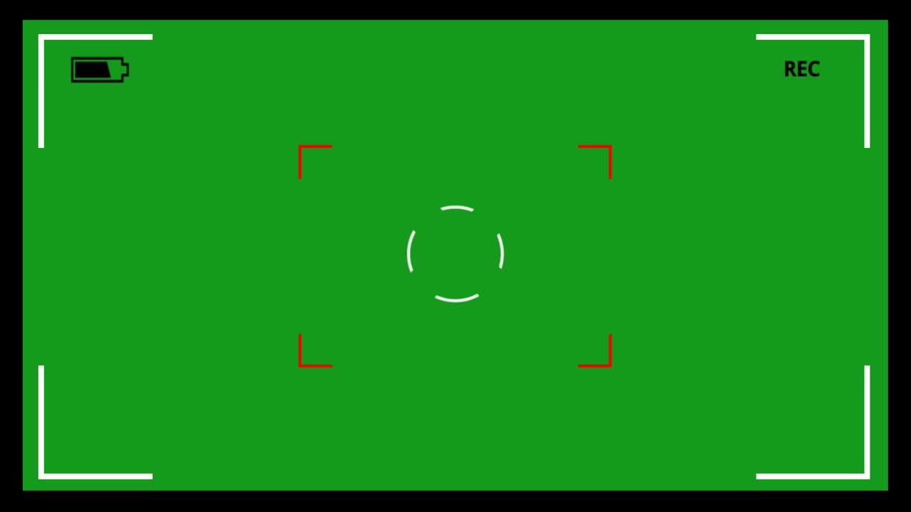 녹색 화면 배경으로 모션 파인더 그래픽을 보십시오