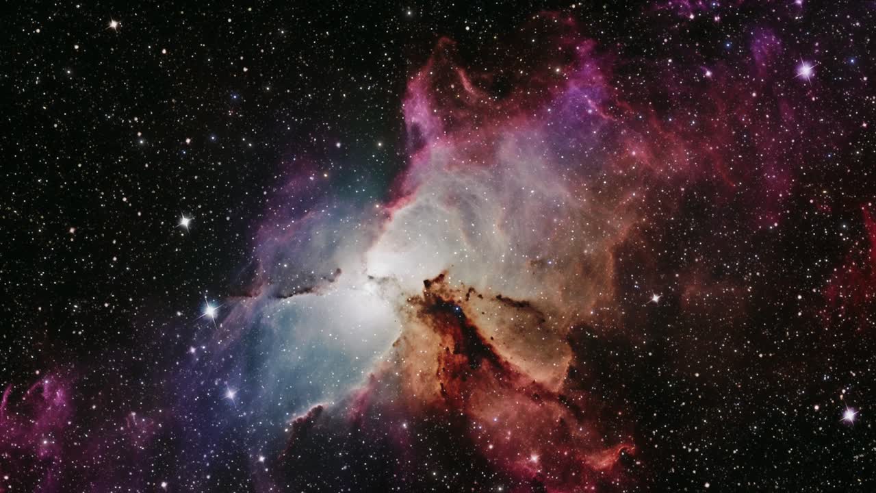 exploración del espacio profundo astronomía, astronáutica, animación en 3d 4k