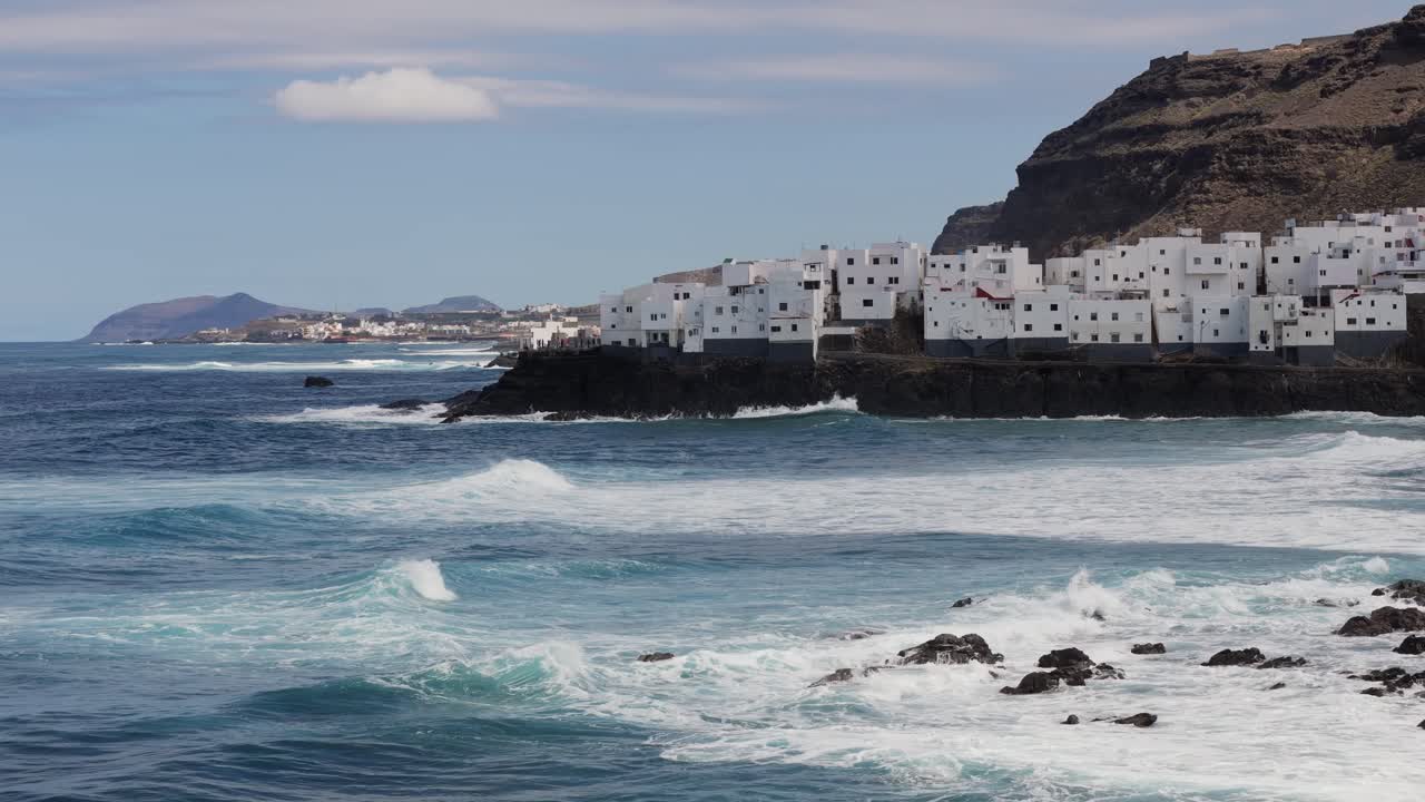 vista aérea de la ciudad de el roque en la isla de tenerife, islas canarias, españa