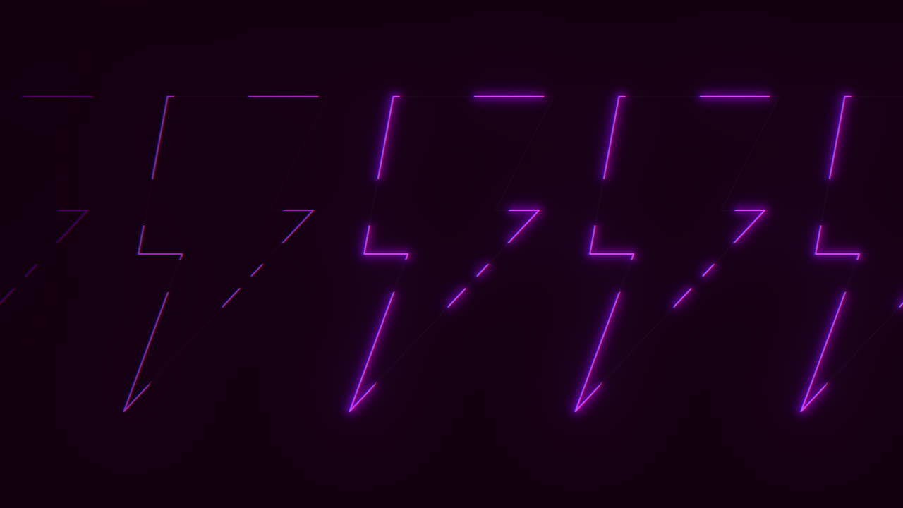 arreglo dinámico de relámpagos en un llamativo diseño púrpura