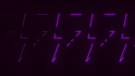 dynamic lightning bolt arrangement in striking purple design