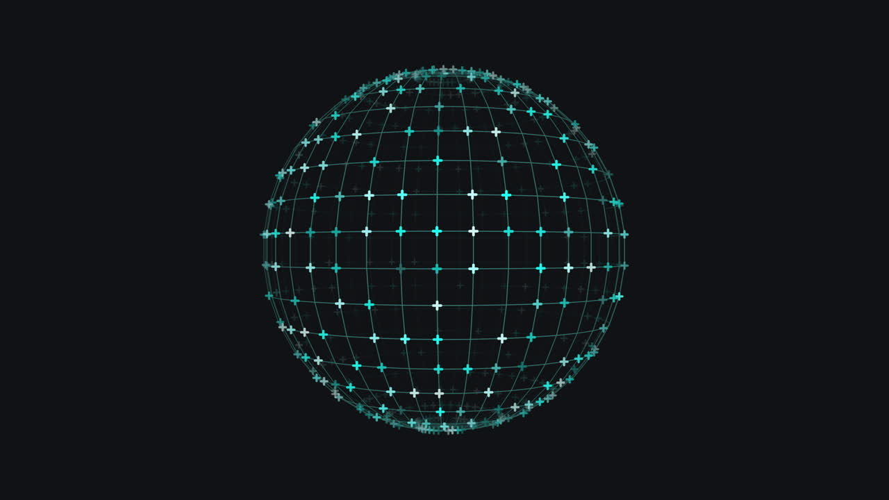 검은색 배경에 초록색 점의 놀라운 3d 구