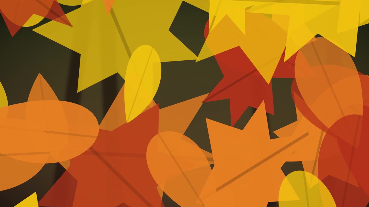 Animated Falling Autumn Leaves Background