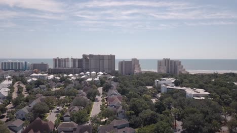 beach real estate in south carolina from drone