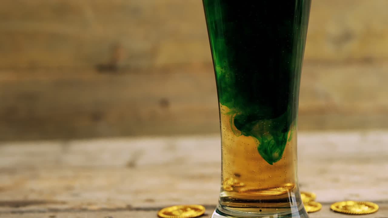 cerveza verde para san patricio