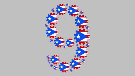 puerto rican number nine