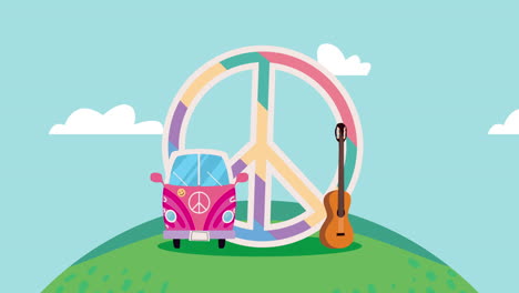 hippie culture animation