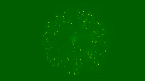 la explosión de los petardos y las partículas de los fuegos artificiales muestran el fondo.