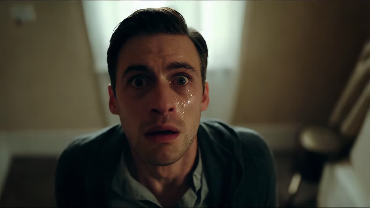 hombre experimentando angustia