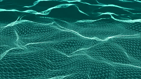 abstract 3d wireframe landscape